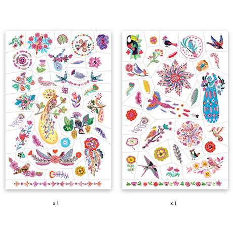 Djeco Tattoos, Fugle