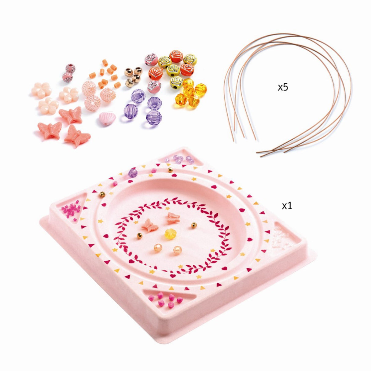 Djeco Kreativ Perler - Smukke Hårbøjler