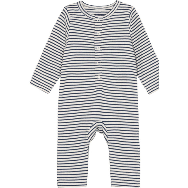 FIXONI Vintage Indigo Romper Ls Rib