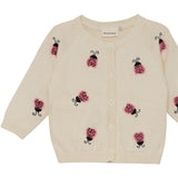Minymo White Swan Cardigan Strik