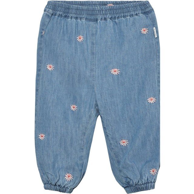Minymo Faded Denim Bukser Emb. Chambray M/ Lining