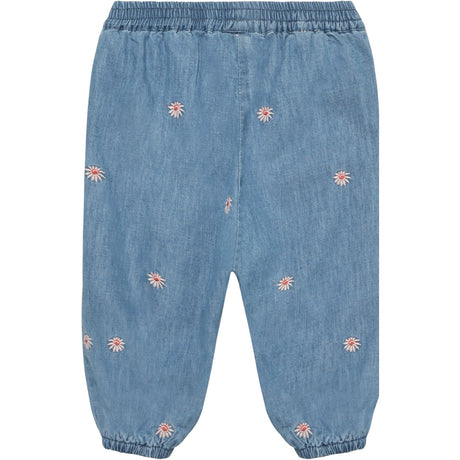 Minymo Faded Denim Bukser Emb. Chambray M/ Lining