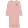 Minymo Spiced Coral Kjole Ls Rib