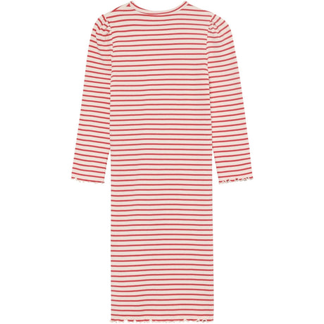 Minymo Spiced Coral Kjole Ls Rib