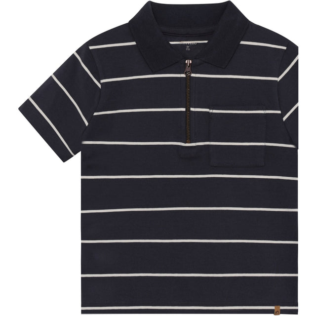 Minymo Odyssey Gray Polo T-Shirt Ss Y/D