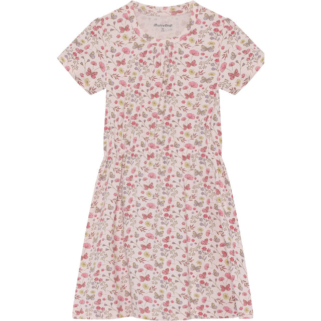 Minymo Raindrops On Roses Kjole Ss Aop