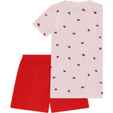 Minymo Peach Blush T-Shirt+Short Sæt Aop