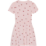 Minymo Peach Blush Kjole Ss Aop