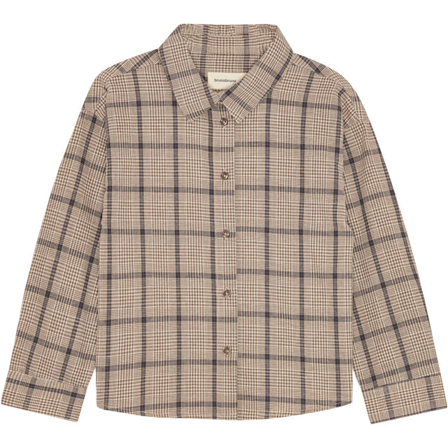 brunobruno nation Walnut Check Nohrla Walnut Check Skjorte