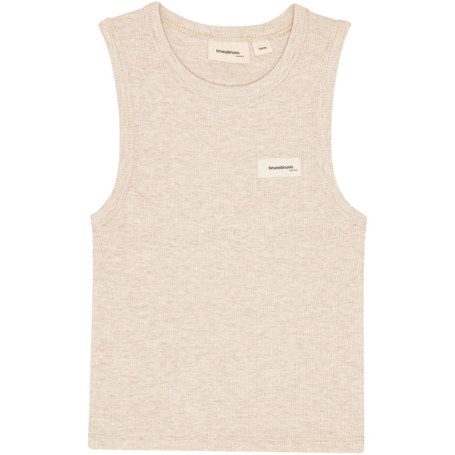 brunobruno nation Antique White Melange Elliot Tank Top