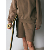 brunobruno nation Walnut Brown Theo Sweatshorts