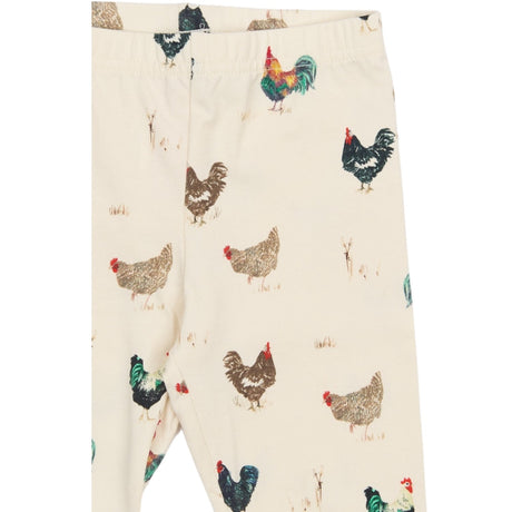 Petit Piao Eggnog Rooster AOP PPStar Leggings