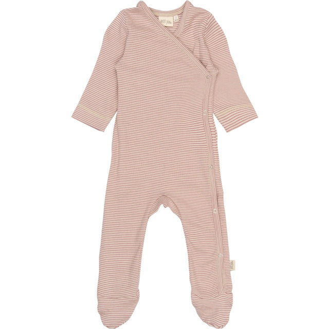 Petit Piao Nostalgic Rose/Dark Off White PPDian L_S Buksedragt Fold Feet NB NOOS