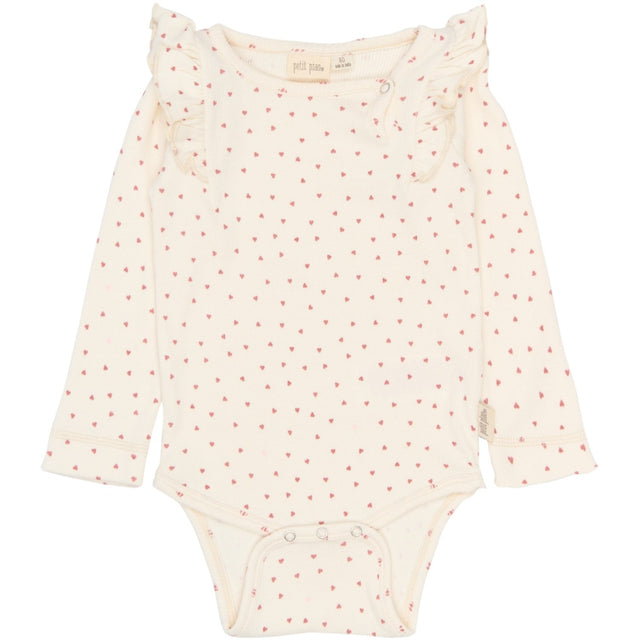 Petit Piao Eggnog Heart AOP PPSonja L_S Body