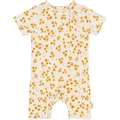 Petit Piao Eggnog Buttercup Aop Ppsun S_S Buksedragt