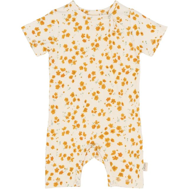 Petit Piao Eggnog Buttercup Aop Ppsun S_S Buksedragt