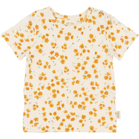 Petit Piao Eggnog Buttercup Aop Ppsun S_S Tee