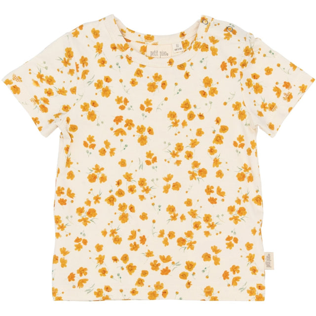 Petit Piao Eggnog Buttercup Aop Ppsun S_S Tee