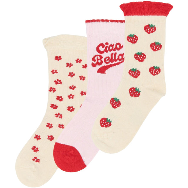 minipop® Cherry Tomato Marry Bambus Strømper 3-Pak