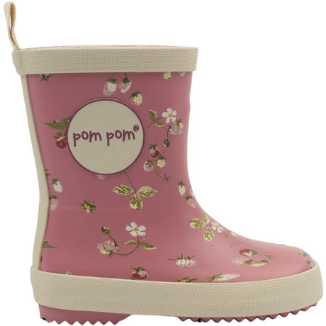 Pom Pom Dusty Rose Strawberry AOP Bliss Rubber Støvle AOP