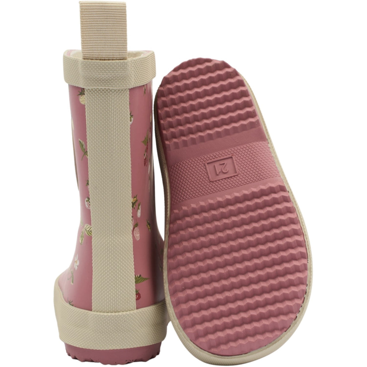 Pom Pom Dusty Rose Strawberry AOP Bliss Rubber Støvle AOP