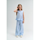 The New Forever Blue Striped Tnshirley Wide Bukser
