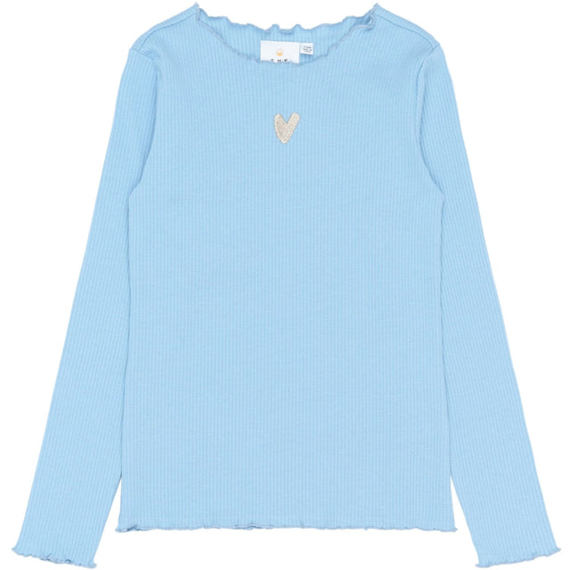 The New Forever Blue Tnrya L_S Rib Tee