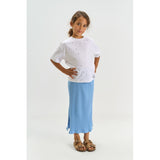 The New Forever Blue Tntove Long Rib Nederdel