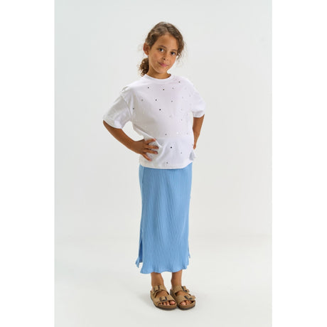 The New Forever Blue Tntove Long Rib Nederdel