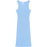 The New Forever Blue Tntove S_L Rib Kjole