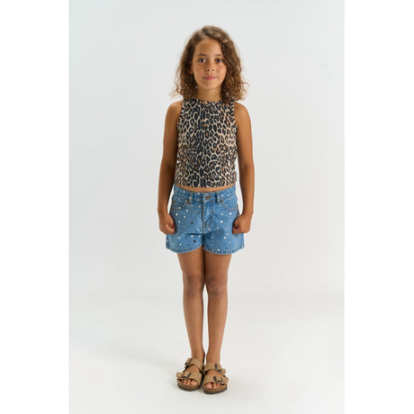 The New Light Blue Denim Tnromina Regular Fit Denim Shorts