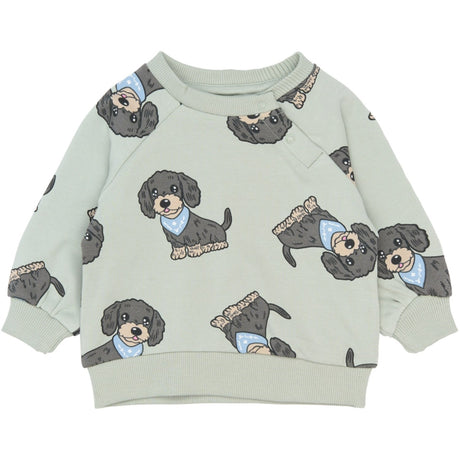 THE NEW Siblings Aqua Gray Aop Tnsbsofus Sweatshirt