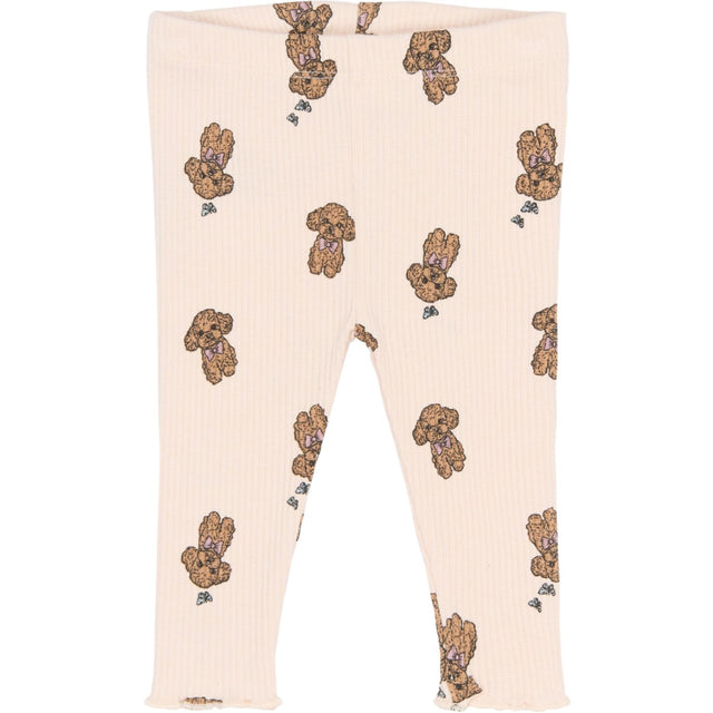 THE NEW Siblings Silver Peony Aop Tnsbsona Rib Leggings