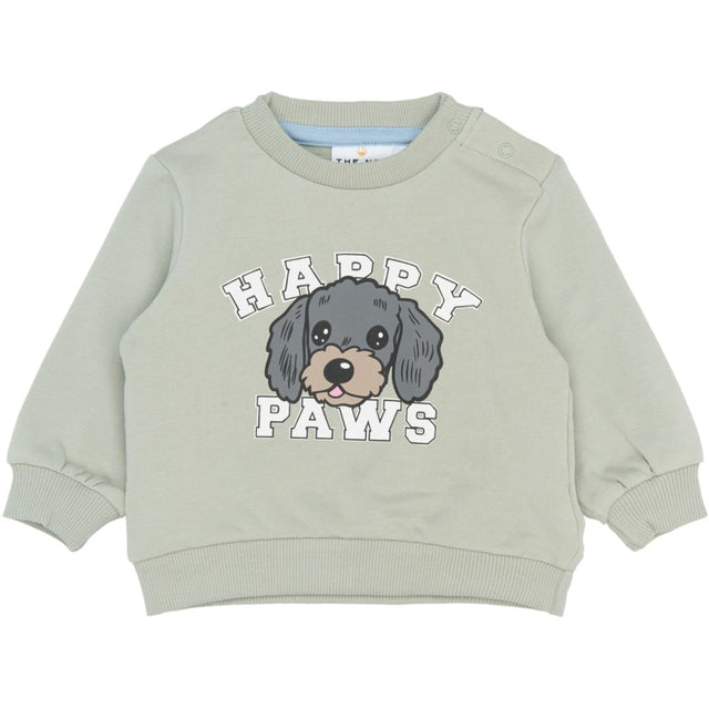 THE NEW Siblings Aqua Gray Tnsbsacarias Sweatshirt