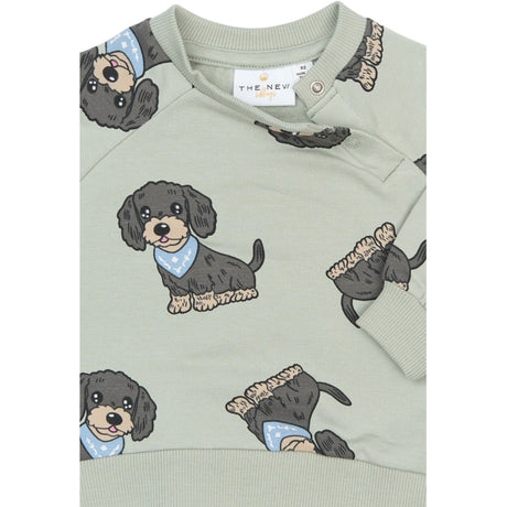 THE NEW Siblings Aqua Gray Aop Tnsbsofus Sweatshirt