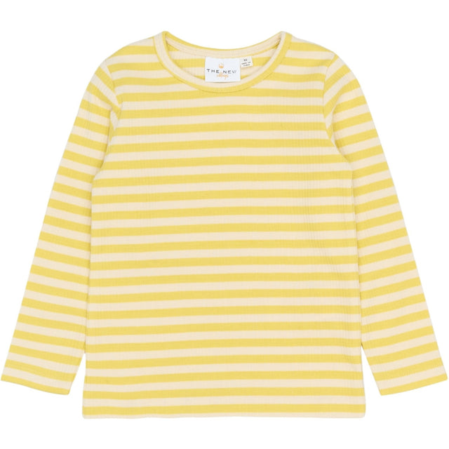 THE NEW Siblings Dusky Citron Striped Tnstfro L_S Rib Tee