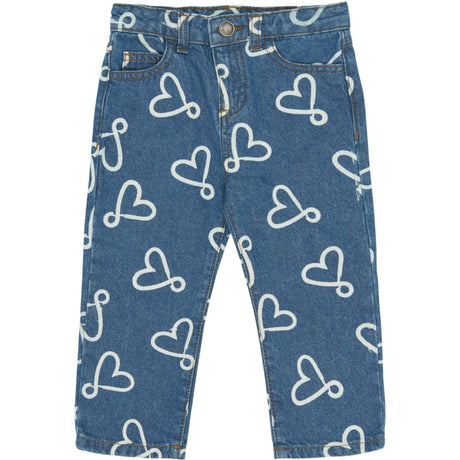 THE NEW Siblings Medium Blue Denim Aop Tnstshea Regular Fit Jeans
