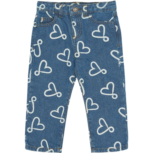 THE NEW Siblings Medium Blue Denim Aop Tnstshea Regular Fit Jeans