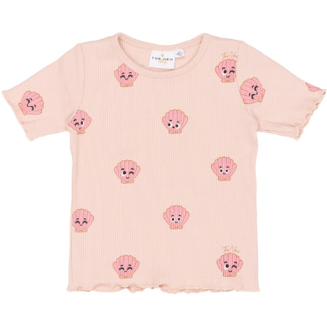 THE NEW Siblings Peach Whip Aop Tnsttinker S_S Rib Tee