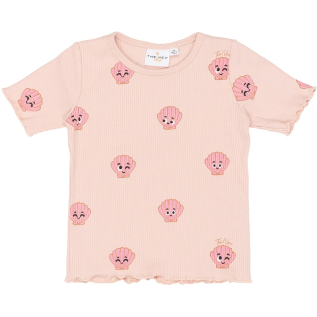 THE NEW Siblings Peach Whip Aop Tnsttinker S_S Rib Tee