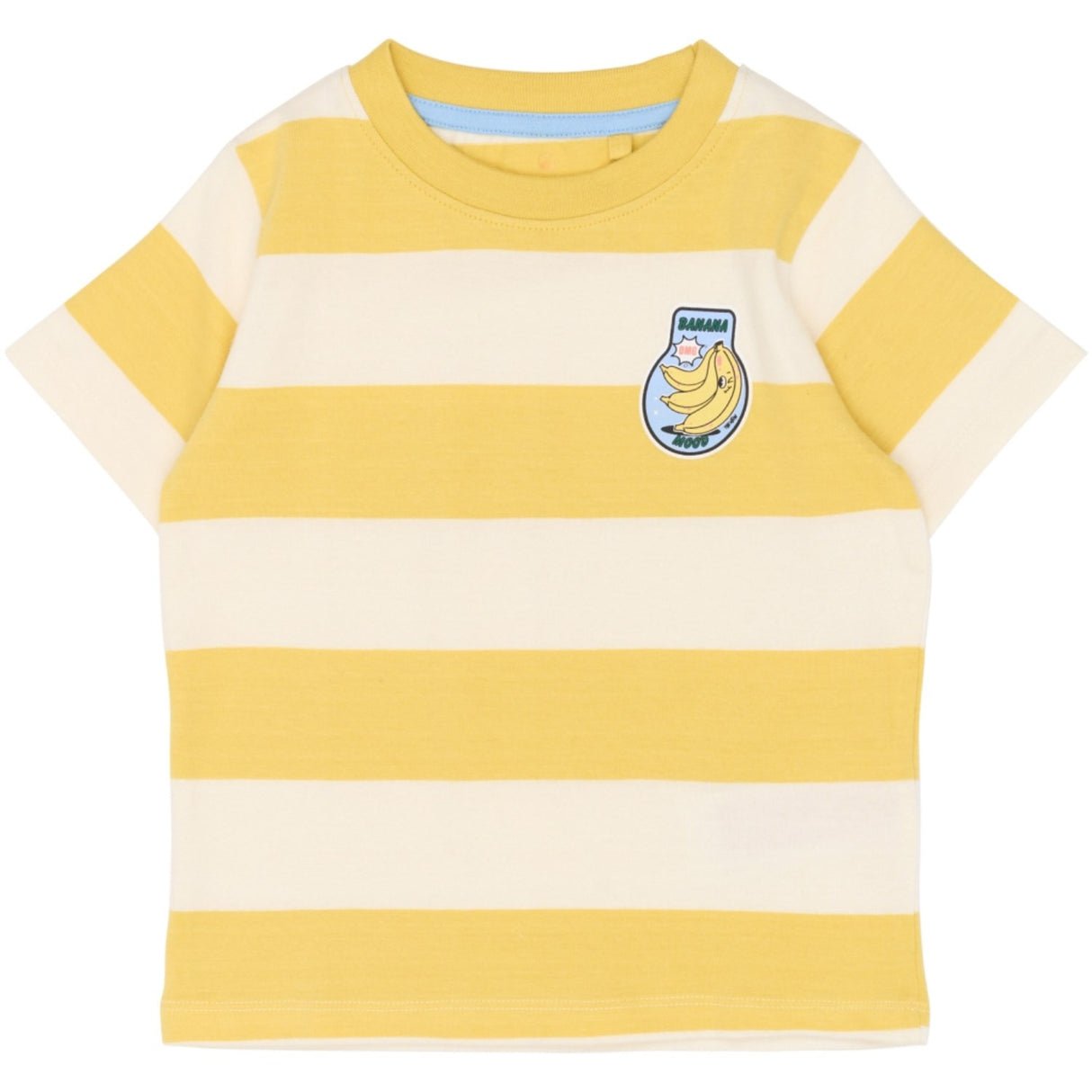 THE NEW Siblings Cream Gold Striped Tnsttrevor Os S_S Tee