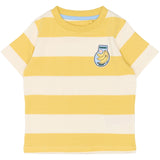 THE NEW Siblings Cream Gold Striped Tnsttrevor Os S_S Tee