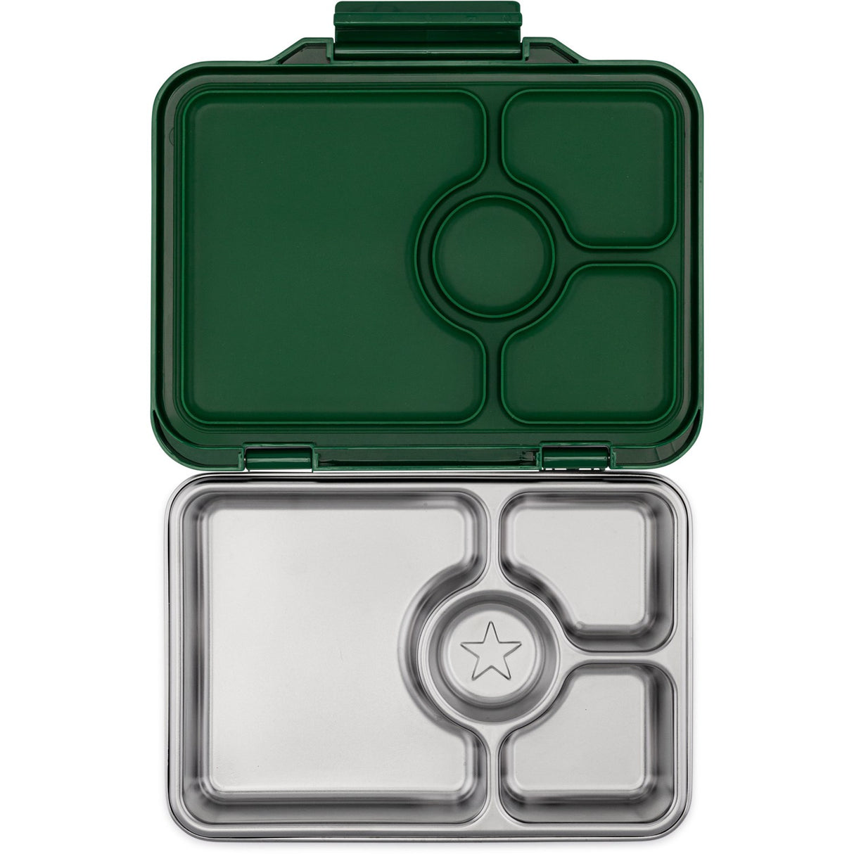 Yumbox Dublin Green Prêt Stainless Steel 4-Sections