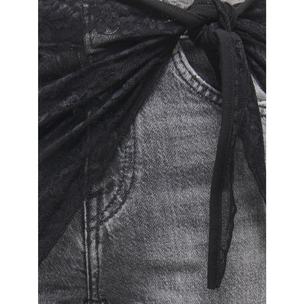 kids ONLY Black Triangle Kogrina Lace Nederdel Tørklæde Jrs