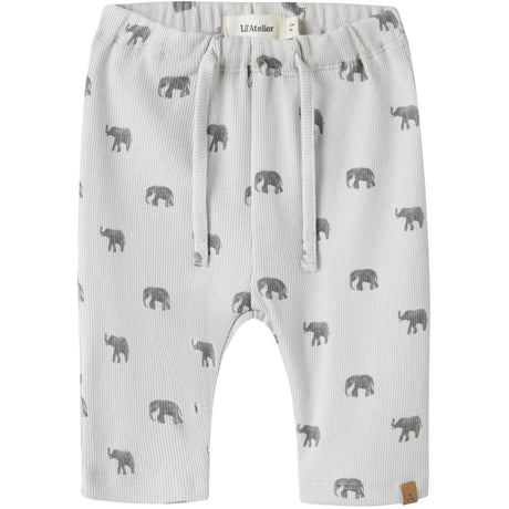 Lil'Atelier Glacier Gray Elephant Nbmlavo Emi Loose Bukser Lil