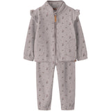 Lil'Atelier Hushed Violet Flowers Nmflaspektra Fleece Sæt Aop Lil