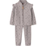 Lil'Atelier Hushed Violet Flowers Nmflaspektra Fleece Sæt Aop Lil