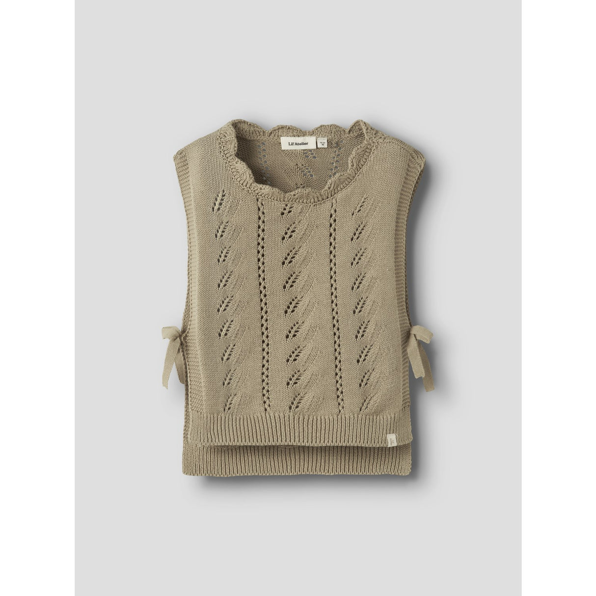 Lil'Atelier Twill Nmfleou Sl Strik Vest Lil