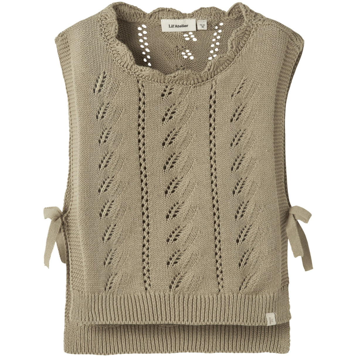 Lil'Atelier Twill Nmfleou Sl Strik Vest Lil
