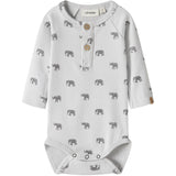 Lil'Atelier Glacier Gray Elephant Nbmlavo Eko Ls Slim Body Lil